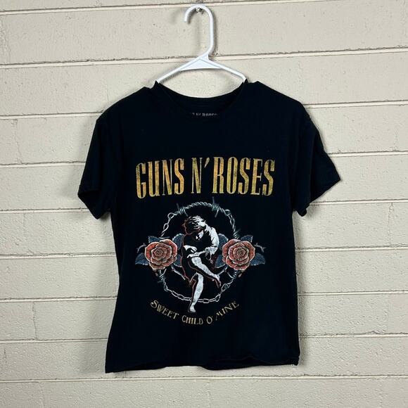 Guns and Roses Black Band Tee size M - Picture 1 of 7